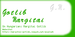 gotlib margitai business card